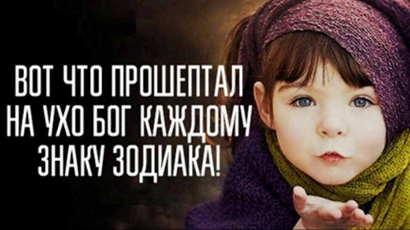 Бог прошептал каждому знаку Зодиака на ухо несколько слов