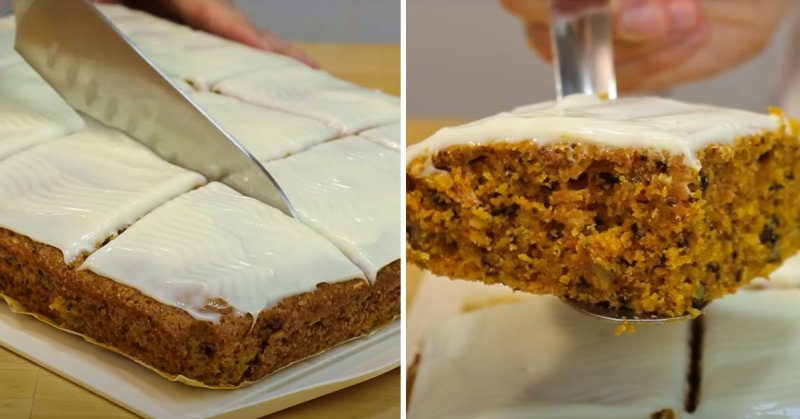 Быстрый морковный пирог Ольги Шобутинской, всё смешала, и готово