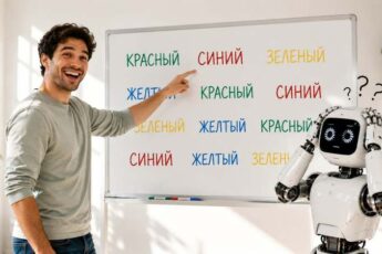 Иллюстрация к статье о том, почему нейросети теряют фокус и как ChatGPT провалил простой тест на внимание Струпа
